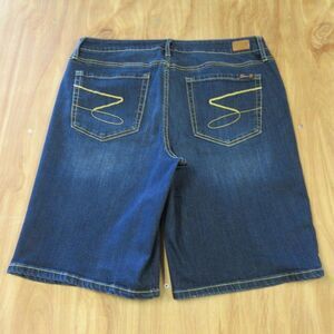 SEVEN7 Sunset Bermuda Jean Shorts Sz 14 Comfort Stretch Blue Denim Skimmer Jorts